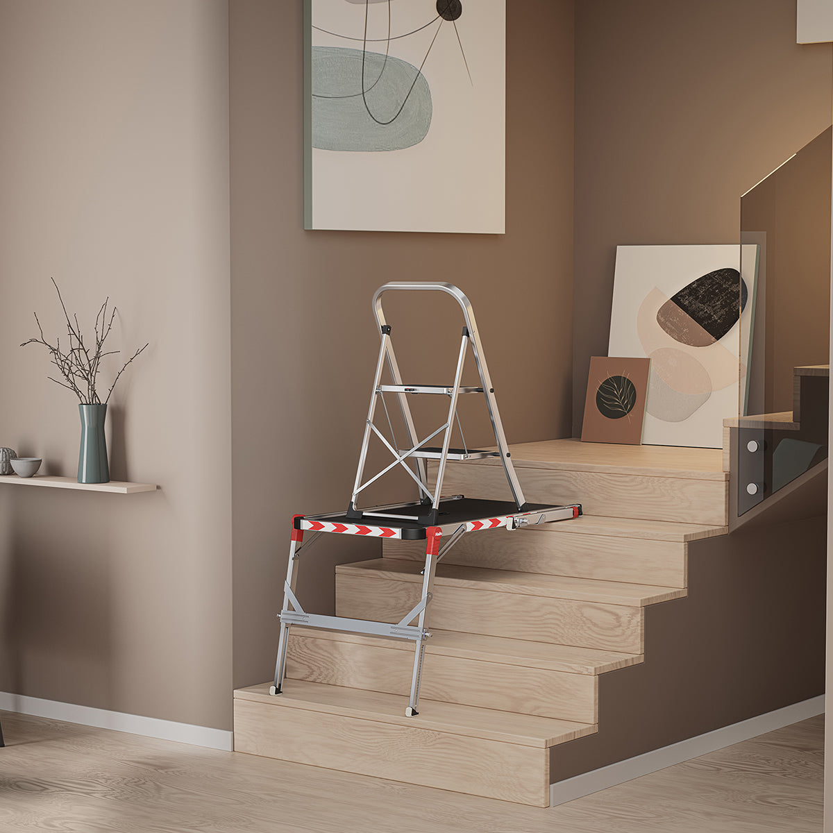 Hailo 9850-101 TP Plus 2 in 1 Stair and Work Platform