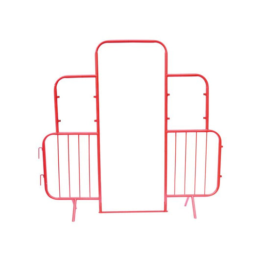 Walkthrough Barrier Without Signage - No Gate - 22kg - Steel - P/C Red